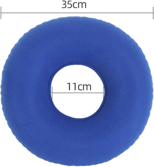 2Pcs Inflatable Seating Cushion Pads for Elderly and Nursing Care Thickened Design for Bedsore Prevention and Pressure Relief Breathable Desk Chair Support Pads Gray and Blue