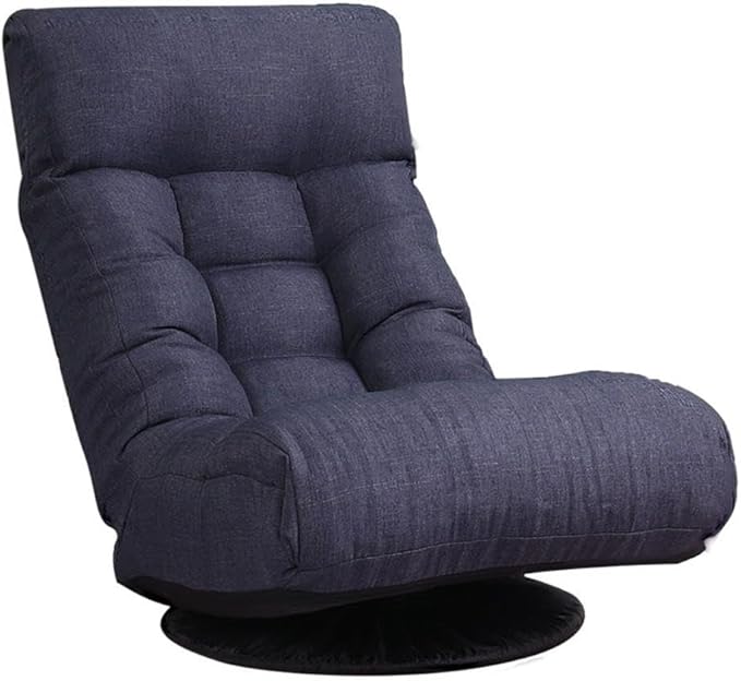 Direct Wicker Navy Metal Single Lazy Sofa Tatami Balcony Reclining Chair Leisure Sofa