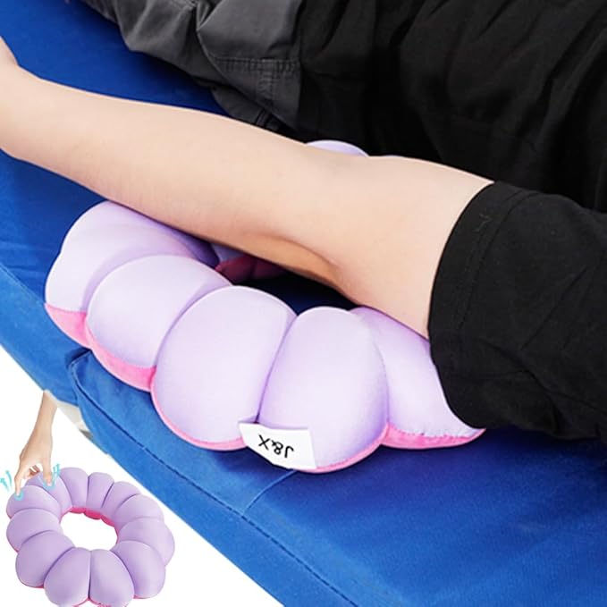Anti Bedsore Cushion,Broken Elbow Elevation Pillow,Donut Pillow for Hand and Foot Pressure Relief,Elbow,Ankle,Leg,Hip Support Pad Purple