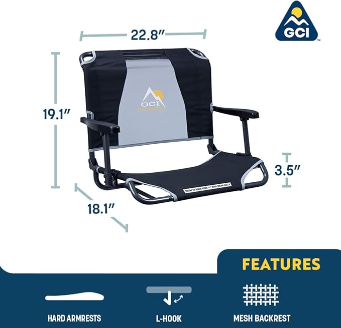 GCI Outdoor Comfort Chair and Stadium Seat