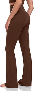 HeyNuts Harmony Flare Leggings 29"/30.5"/32.5"/34.5", High Waisted Tummy Control Wide Leg Bootcut Yoga Pants Lounge Soft