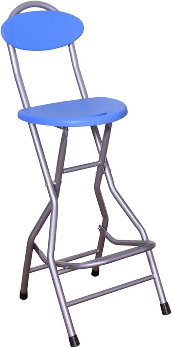 27-Inch Foldable Stool,Folding Chair, for Adults Folding Stool with Handle,Folding Bar Stool with Non-Slip Feet,Indoor and Outdoor,200 lbs Capacity,Kitchen,Game Room(11.5"×12.5"×27")