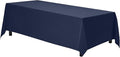 Gee Di Moda Rectangle Tablecloth - 70 x 120 Inch Navy Blue Table Cloth for 6 or 8 Foot Rectangle Tables - Heavy Duty Washable Fabric - for Holiday Party, Dinner, Weddings, Baby Shower & Events