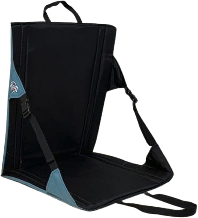 Crazy Creek Casual Line Chairs for Camping, Backpacking & More, High Density Foam Cushion, 250 LBS Weight Capacity, Adjustable Straps, Water-Resistant (Smokey Blue, Large)