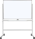 BEST BOARD Large Rolling Whiteboard on Wheels, 48" x 32" Double-Sided Mobile White Board with Stand, Portable Standing Dry Erase Board Easel for Home Office Classroom School (32" x 48" WH)