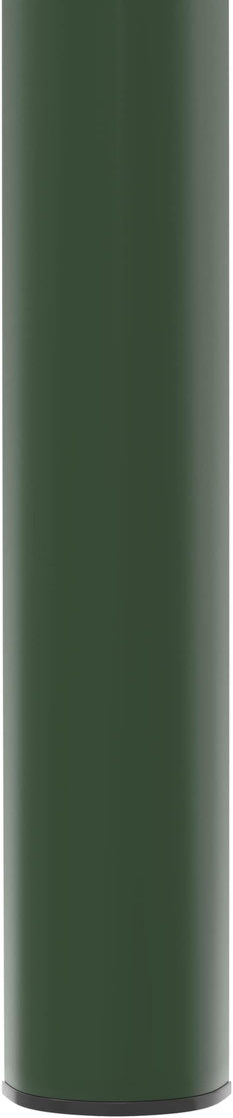 LeisureMod Stackable Square Plastic Dining Stool - Mid-Century Modern Backless Accent Stool with Wicker Top for Kitchen & Dining Room, Green
