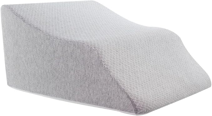 Lounge Doctor Elevating Leg Rest Wedge Pillow, Light Blue, Medium