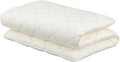 FULI Japanese Futon Japanese Floor Bed, Tatami Foldable Bed, Roll Up Sleeping Pad, Shikibuton, Made in Japan (White, Twin XL)