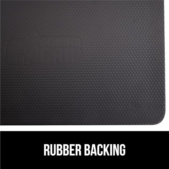 GORILLA GRIP Comfortable Cushioned Kitchen Mats for Floor, 39x20, Waterproof and Stain Resistant Soft Top, 3/4 Inch Thick Ergonomic Standing Desk Anti Fatigue Mat, Foam Supports Feet, Hunter Green
