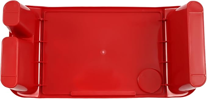 6 Pcs Kids Lap Desk Tray, 19.69 * 9.84 * 7.09in Lap Desks with Storage, Lap Desk Tray with Side Pockets and Slot for Writing Eating Game Classroom (2*Red+2*Blue+2*Yellow)