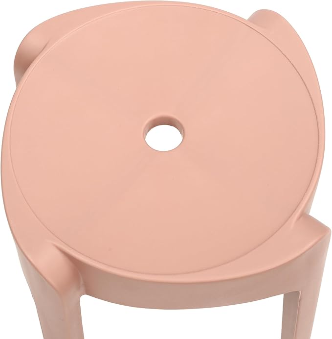 Xuthusman 10 Pack Plastic Stackable Stools,18.11 inch Height Nesting Stools Portable Backless Chairs Flexible Seating Chairs for School Home Office（Colorful）
