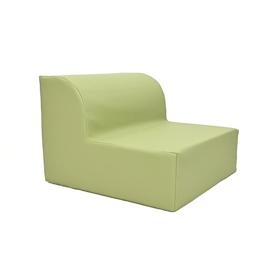 Children's Factory Library Lounger, Flexible Seating Classroom Furniture, Comfy Kids Chairs, Fern, Single Lounger