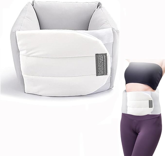 Lumbar Support Pillow for Sleeping, 360° Wrap-Around Adjustable Design with Breathable Fabric, Bed & Office Chair Cushion for Side Back Stomach Sleepers, Pillow for Sleeping, Driving and Office Use
