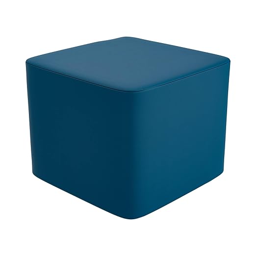 Children's Factory Versatile 3-in-1 FlexCube, Mix-and-Match Kids Chairs, Sofas, Corner Ottomans and Cubes, Foam-Filled and Water-Resistant, Flexible Seating for Classroom Elementary, Deep Water