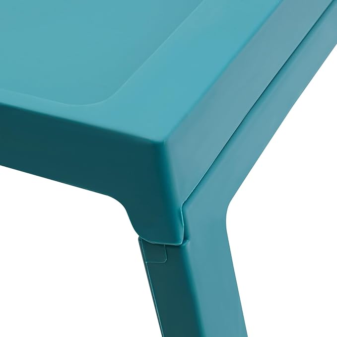 6PC Bed Tray Table with Folding Legs, Plastic Small Breakfast in Bed Tray Laptop Table Foldable Lap Desks for Eating on Sofa Laptops Sleepover Slumber Party Kids Adult (Blue)