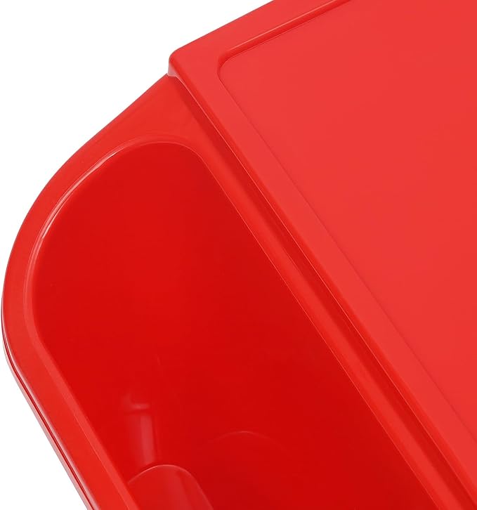 Kids Lap Desk Tray, 25-Pack Stackable Activity Trays with Cup Holder & Phone Slot for Kids, Sturdy PP Table for Reading, Eating, Preschool & Daycare (25-Pack, Color B)