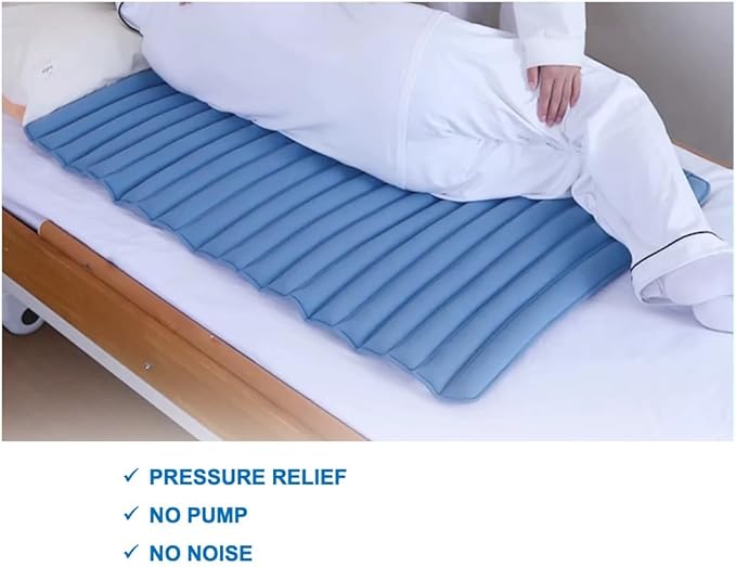 Pressure Relief Bed Cushion, Highly Breathable Air Mesh Design, No Pump, No Noise, Soft and Comfortable, Resilient and Supportive