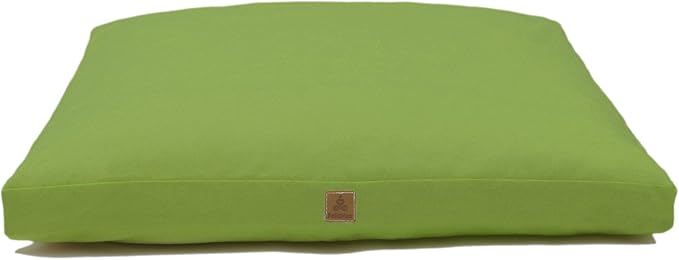 FelizMax Zabuton Meditation Mat (36"×28"×3") Luxurious Meditation Cushion for Kneeling Sitting Large Floor Pillow Zafu/Bench-Washable Cotton Cover 100% Organic Cotton Filling (Green)