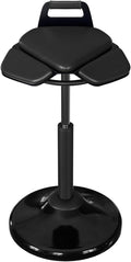 Standing Desk Chair – Ergonomic Comfortable Height Adjustable Active Stool - Swivel Sitting Balance Portable Chair - Encourage Good Posture (Black)