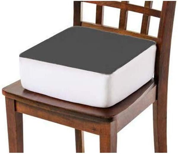 Comfort Finds Rise with Ease Seat Cushion - Thick Firm Chair Cushion Booster - Extra Thick Foam Pad for Home, Patio, Office and Car Seats - Extra Supportive Lift - 15.5 X 18 X 5 - Gray