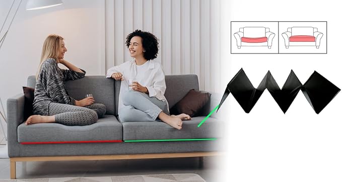 LAMINET Deluxe Extra Thick Sagging Furniture Cushion Support Insert| Seat Saver| New and Improved| Extend The Life of Your Sofa| 60% Thicker - Sofa - 17" L x 66" W