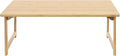 Eapmic Japanese Floor Table, Foldable Coffee Table, Low Sitting Dining Table, Tatami Tea Desk, Portable No Assembly Floor Desk for Living Room Bedroom Apartment Office Study (Burlywood)