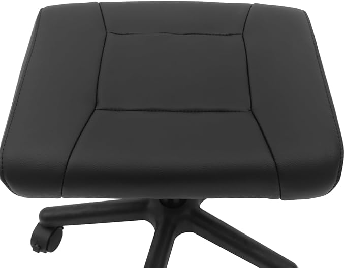 Mobile Footrest, 15.75-20in Height Adjustable Portable Foot Rest Stool, Multi-Use Stool with Lockable Wheels Under Desk Leg Rest Rolling Chair for Office, Home