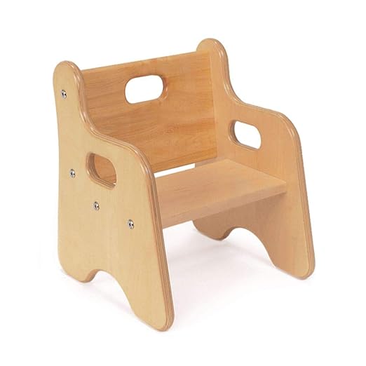 First Chair by Environments, 6.5 Inch Seat Height, Durable Wooden Chair for Support and Comfort for Toddlers, Great for Preschools, Classrooms, Daycares and Homes