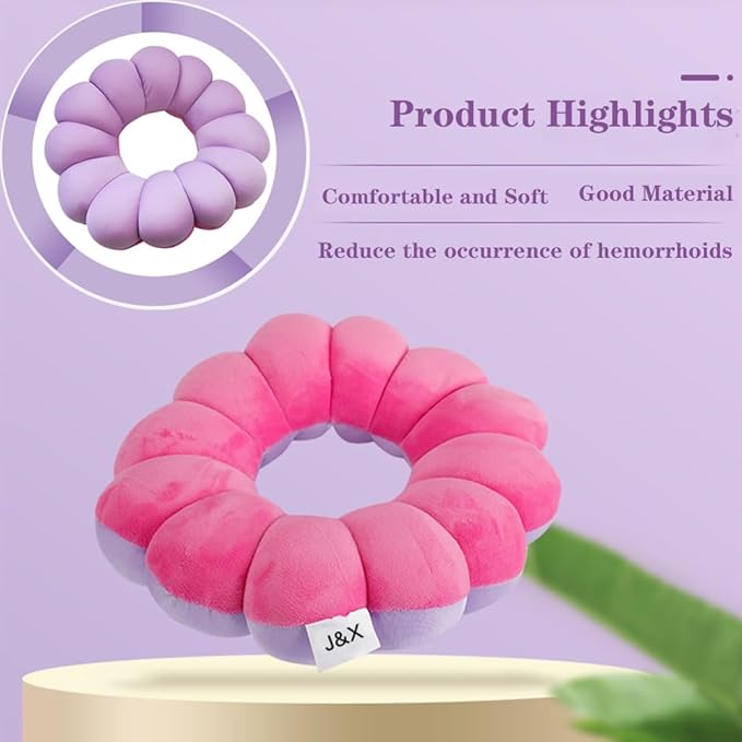 Anti Bedsore Cushion,Broken Elbow Elevation Pillow,Donut Pillow for Hand and Foot Pressure Relief,Elbow,Ankle,Leg,Hip Support Pad Purple