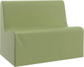 Children's Factory Large Contour Sofa, Mix-and-Match Kids Chairs, Sofas, Corner Ottomans and Cubes, Foam-Filled and Water-Resistant, Flexible Seating for Classroom Elementary, Sage Kids Couch