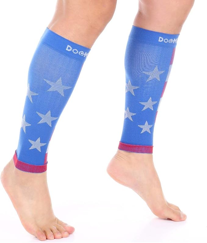 Doc Miller Compression Calf Sleeve for Men & Women – 20-30mmHg Graduated Support for Running, Shin Splints, Calf Strain – Knee High, Small to 6XL Plus Size