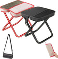 Small Portable Foldable Travel Pedal,Camping Stool Portable,11 in Ultra Light Mini Foot Rest,Suitable for Long Distance Flights,Cars,Subway, Compact Design for Enhanced Comfort(10.6 in)