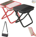 Small Portable Foldable Travel Pedal,Camping Stool Portable,13 in Ultra Light Mini Foot Rest,Compact Design for Enhanced Comfort,Not Suitable for Buyers with Heavier Body Weight.(12.6 in)