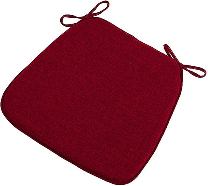Chair Pads with Ties 18x17, Memory Foam Kitchen Chair Cushions with Ties 18 Inch, Non Slip Chair Pads for Dining Chairs Set of 2 4 6, Seat Cushions Covers Washable and Removable with Zipper,G,4