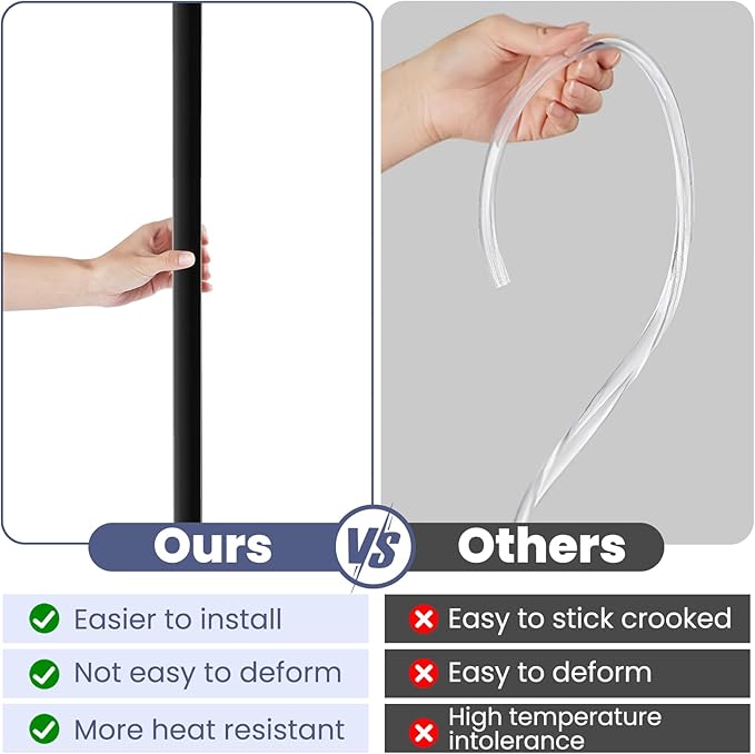 MONOID Wall Corner Protector, 2 PCS Furniture Edge Protection, PC Anti-Bump Guards Avoid Scratching Corner Trim for Door Frame, Table, Countertop, Stair, Self-Adhesive, Black, 1.97IN×35.43IN/5CM×90CM
