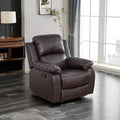 Caberryne Leather Recliner Chair for Living Room Furniture Set,Black Leather Reclining Couch for Small Space/Rv, Wall Hugger Single Recliner/Home Theater Chairs for House/Office(Chair)