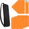 BIYQFCR Baseball Home Plate & Base 5-Piece Set – Ractice Training Equipment for Baseball, Softball, Kickball – 3 Base Plates, 1 Home Plate, 1 Pitcher’s Plate – Backyard, Field Use