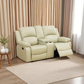 A Ainehome Living Room Furniture Set Leather Recliner Sofa Set Loveseat Chair Furniture Sofa Set for Living Room/Small Space/Rv/House/Office/Theater Seating (A-Beige Leather, Loveseat)