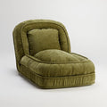 Foldable Lazy Sofa Bed Floor Chair - Adjustable Human Dog Bed for Adults Kids Floor Seats - Cozy Couch for Home Living Room (Green, Medium)