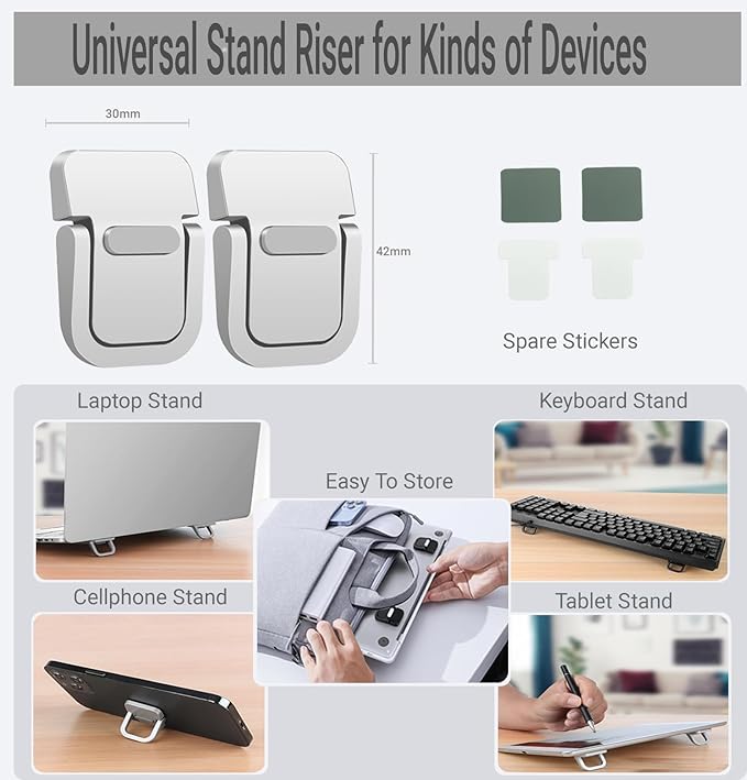 Laptop Desk for Bed, Lap Desk with Cushion, Laptop Stand for Bed, Fits up to 17.3” Laptop, Tablet and Phone Holder with Cellphone Stand (Black)