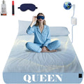 NAGS® Grounding Sheets,Grounding Bedding Sheet, Soft Cotton with Pure Silver Fitted Grounded Sheet for Improved Sleep,Pain Relief (Sky Blue, Queen,60 * 80 * 13.5inch)