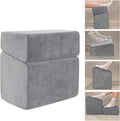 Adjustable Foot Rest for Under Desk at Work - 3 Height Ergonomic Footrest, 17x11 Inch Office Foot Stool, Soft Velvet Cushion, Non-Slip Base for Home & Office - 100% Memory Foam Filling