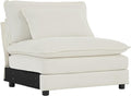 SoarFlash Chenille Sectional Middle Position Sofa,Beige