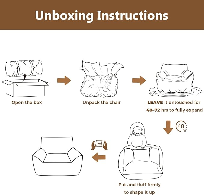 Achicsofar Giant Bean Bag Chairs for Adults Teens, Large Bean Bag Sofa Chairs with Filling Comfy Fuzzy BeanBag Chair with Armrests for Bedroom Living Room Reading