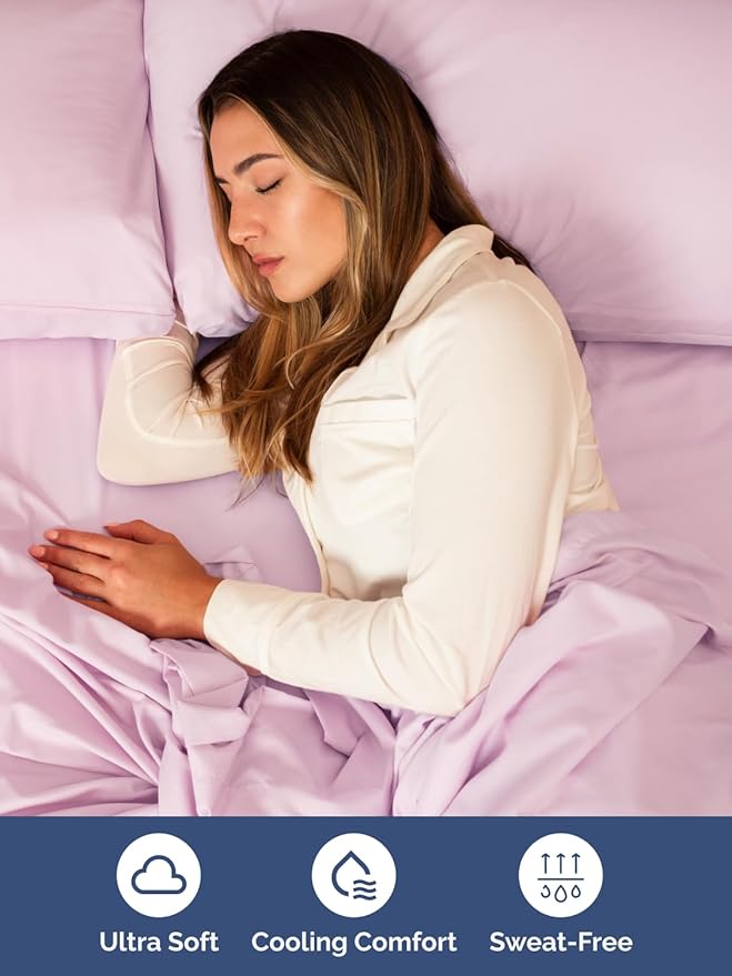 Extra Deep Pocket Split King Sheets - 5 Piece Breathable & Cooling Bed Sheets - Hotel Luxury Bed Sheet Set - Soft, Wrinkle Free & Comfy - Easily Fits Extra Deep Mattresses - Light Pink Sheets Set