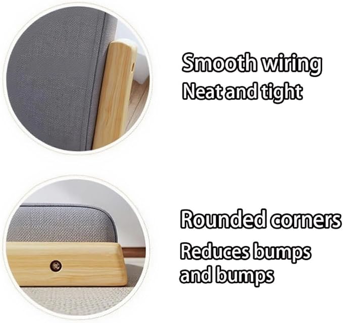 Solid Wood Floor Chairs, Meditation Chairs, Low Stools with Cushions, Reading Chairs and Balcony Bay Window Chairs, Suitable for Tea Rooms, Studies and Balconies(Gray)