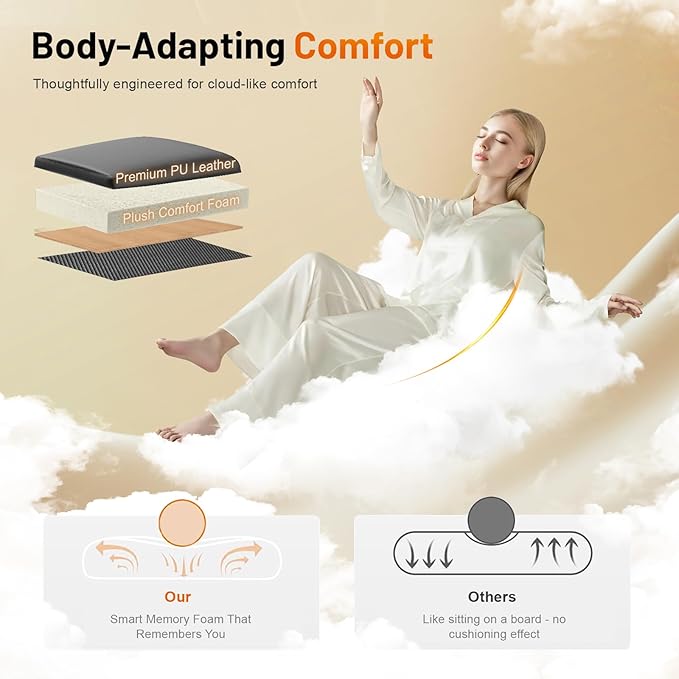 FURNIMAT Recliner Sofa Set with 3+1 Pieces in Living Room, 3 Seater Reclining Sofa with Flip Back Console, 1 Recliner Chair with Vibration Massage and Heat Single Sofa Seat