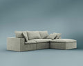 ROVE LAB R4 Sofa Sectional – Cloud-Soft SmartFoam® Comfort – Fully Modular, No-Tool Setup – 100% Foam Structure – Hypoallergenic, Spill-Resistant, Pet Friendly (Performance Weave, Krypton Green)