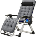 ABORON Zero Gravity Chair,Premium Outdoor Lawn Folding Lounge Chairs,Sturdy Adjustable Reclining Patio Chairs with Removable Cushion,Headrest & Tray
