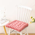 vctops Velvet Chair Pad Seat Cushion Solid Color Square Seat Pad Indoor Floor Cushion Super Soft Warm Chair Cushion Pad for Home Kitchen Dining Room Office (Pink,16"x16")